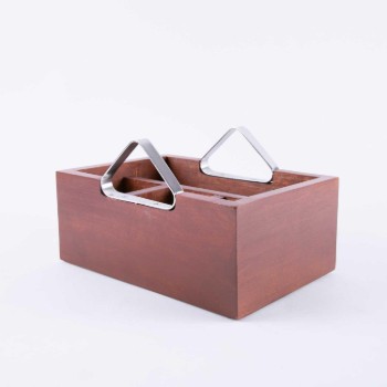 Wooden table tool holder