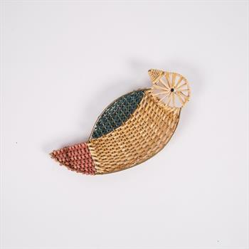 Rattan bird dish