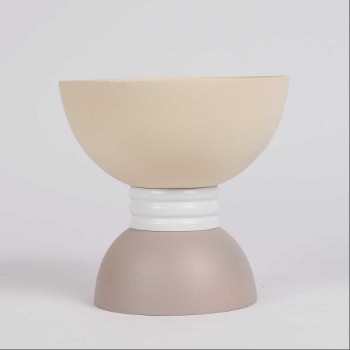Metal bowl with stand From Pure