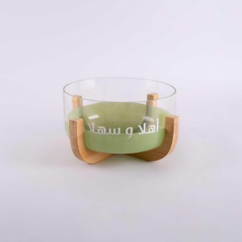 Bowl On Wooden Stand from Zyana