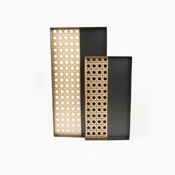 Rectangular Tray from rattan