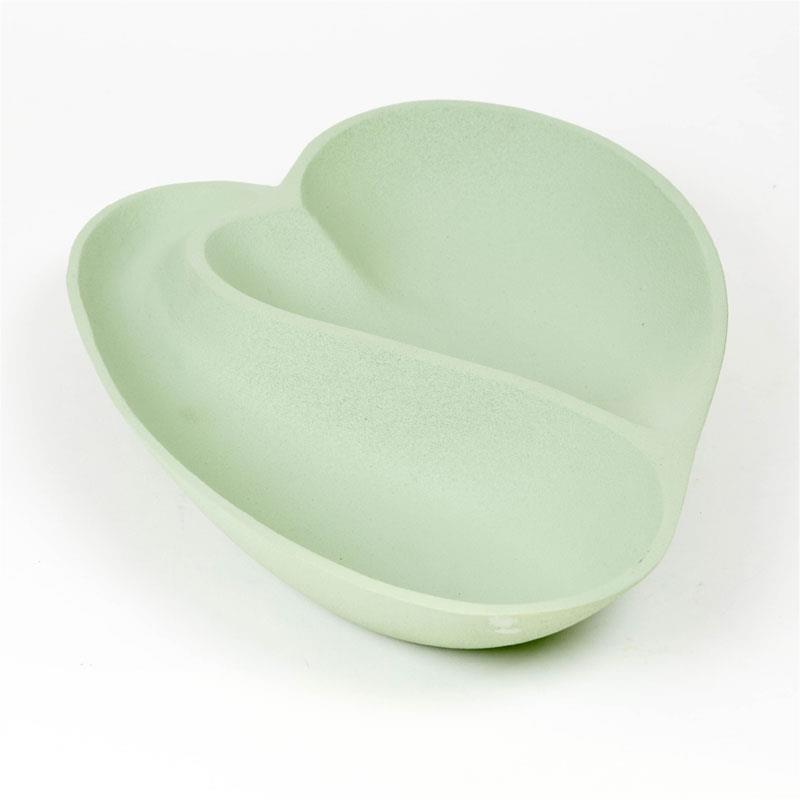 

two-part serving plate from carbon, Green