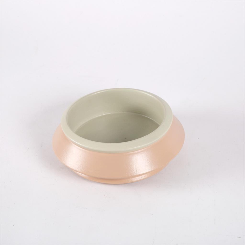 Wooden round serving bowl