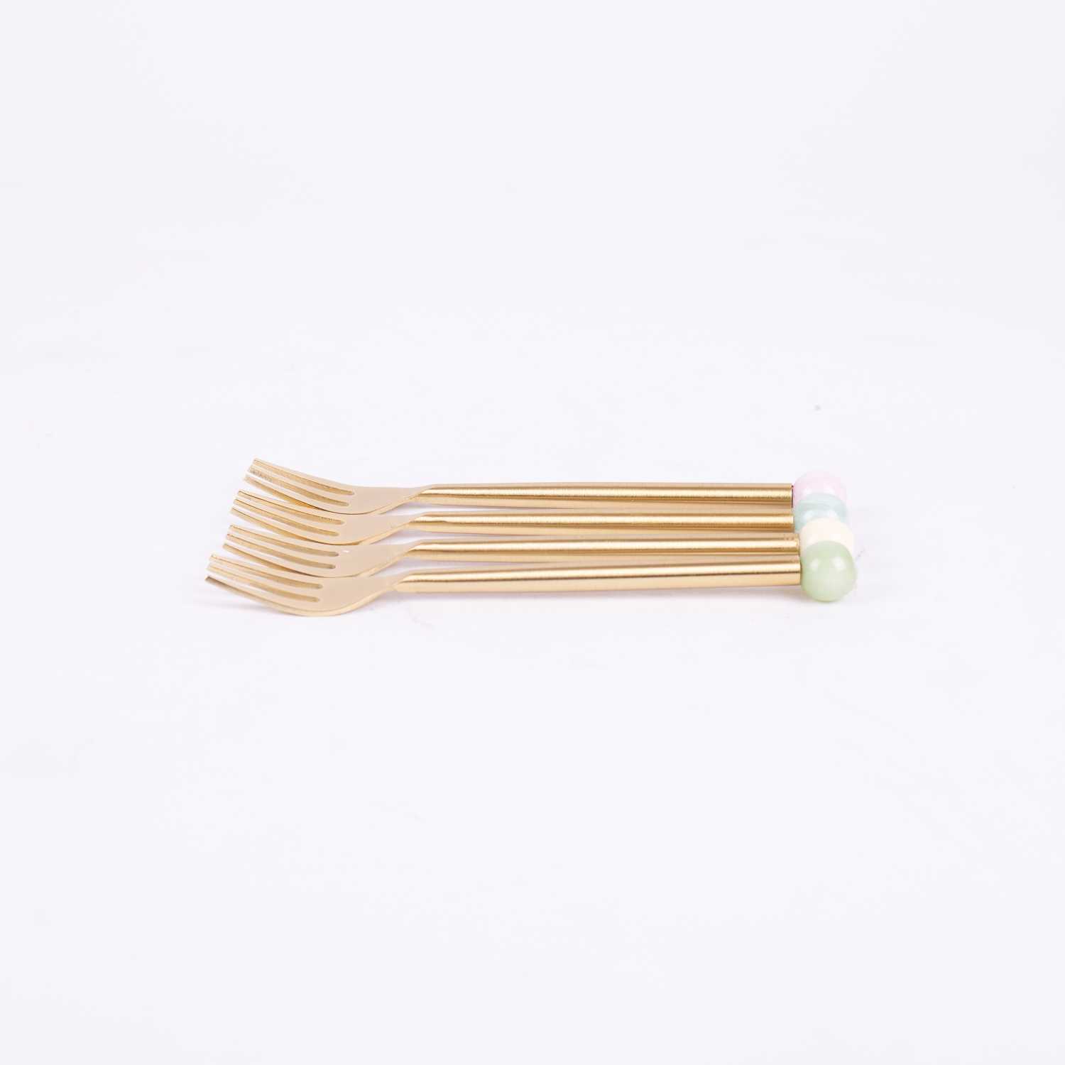 Forks With Resin Ball Set4