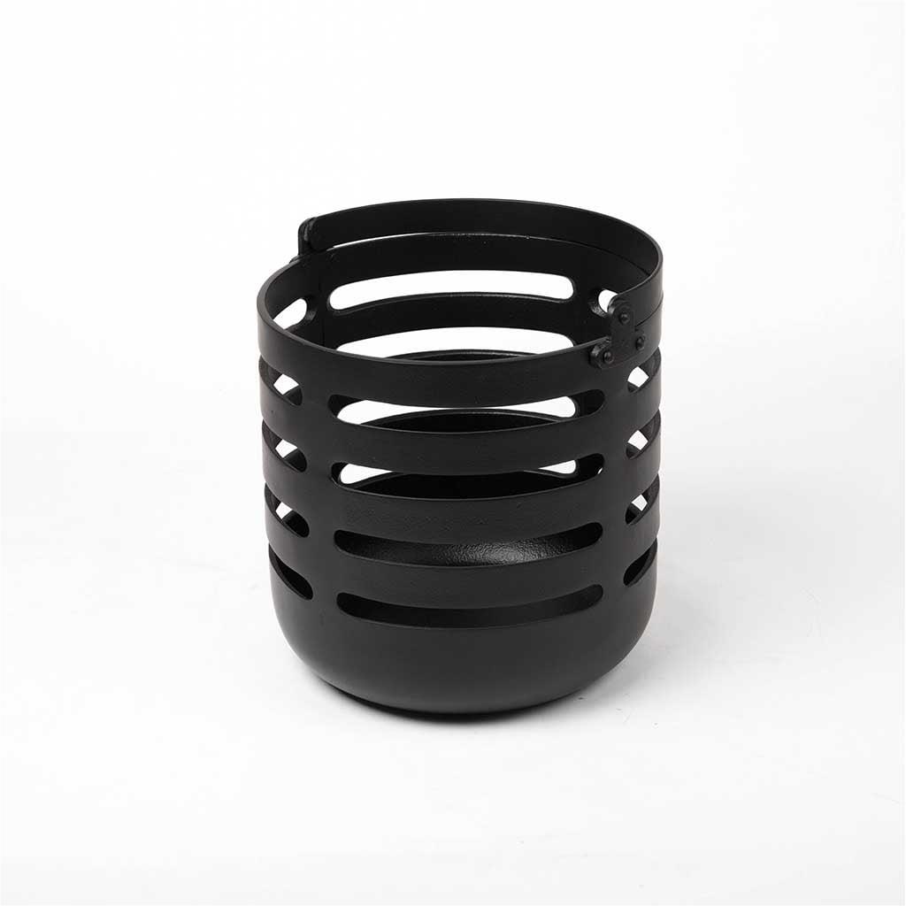 

candle holder basket from azha, Black