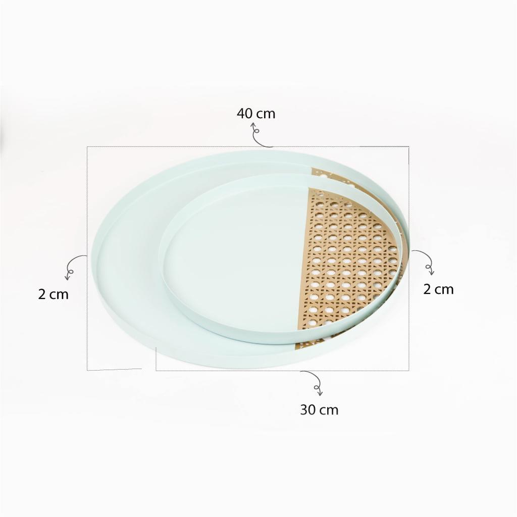 Round Tray from rattan