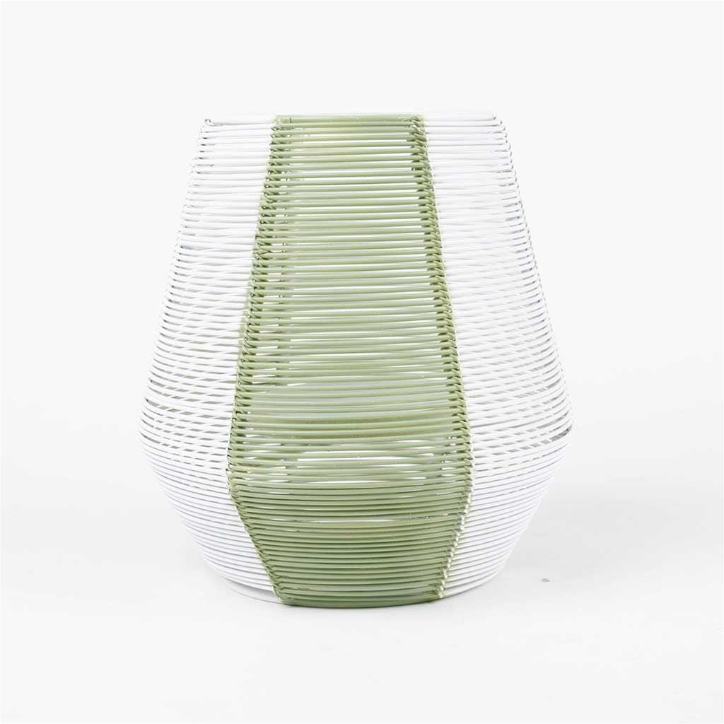 

candle holder from mimosa, Green