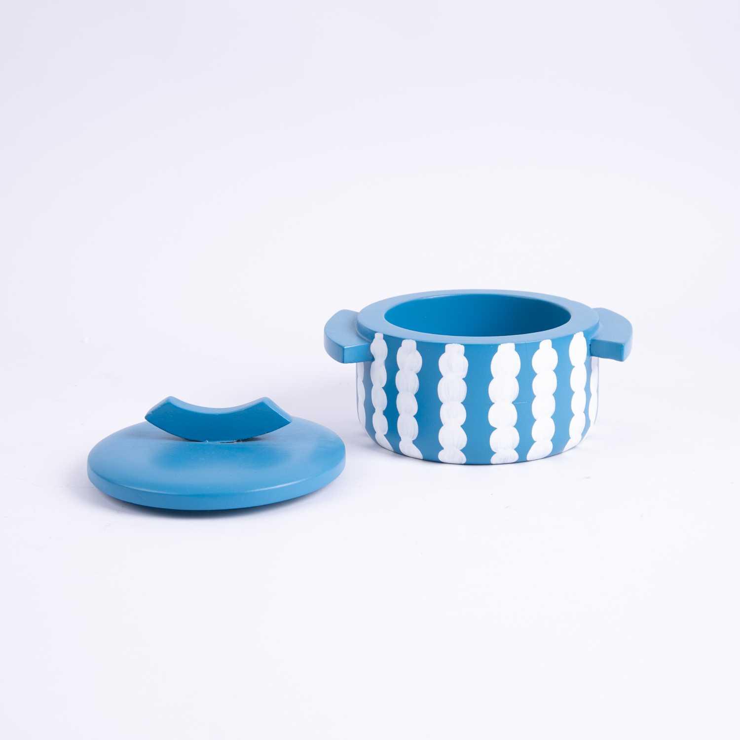 Small Serving Wooden Bowl with Lid from Belina