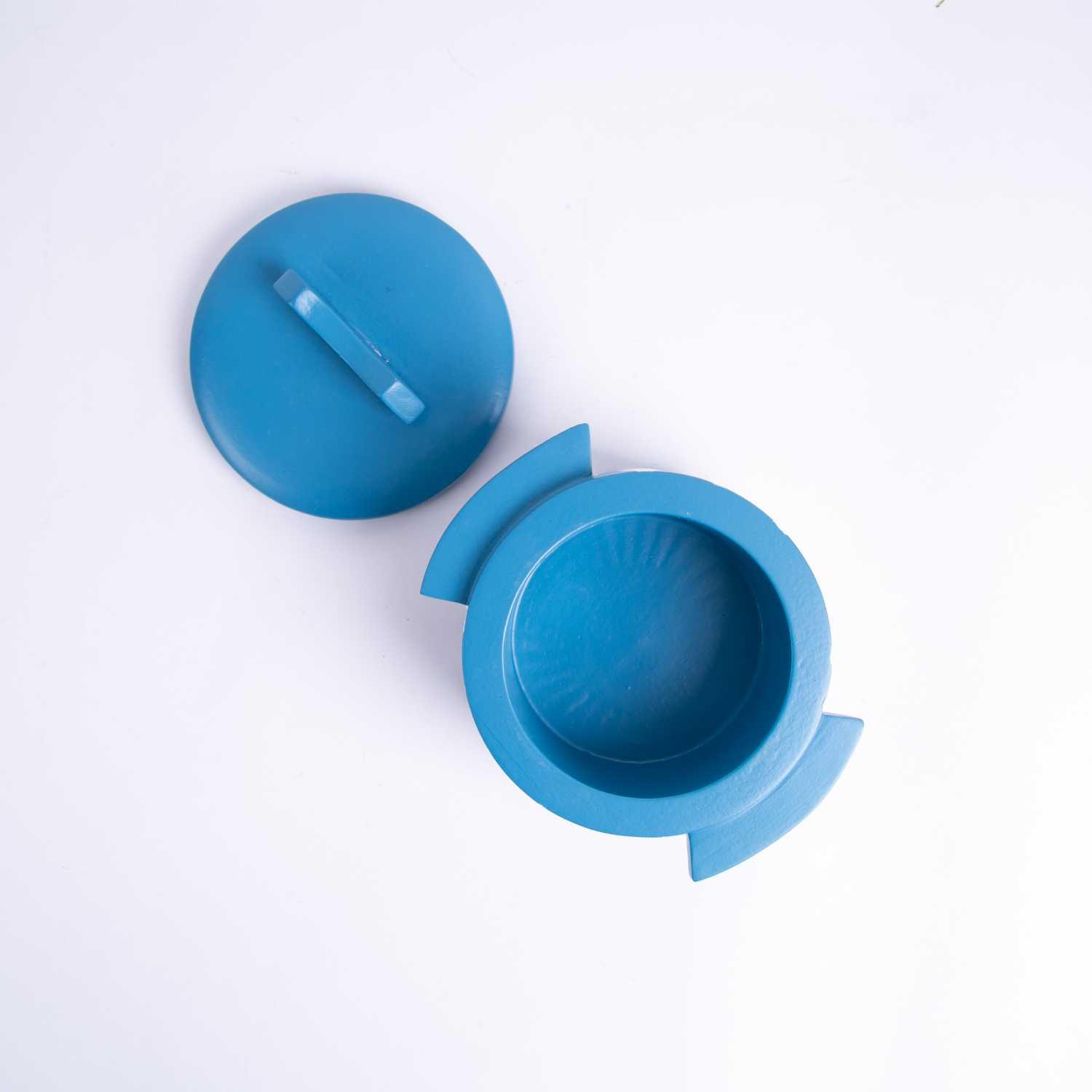 Small Serving Wooden Bowl with Lid from Belina