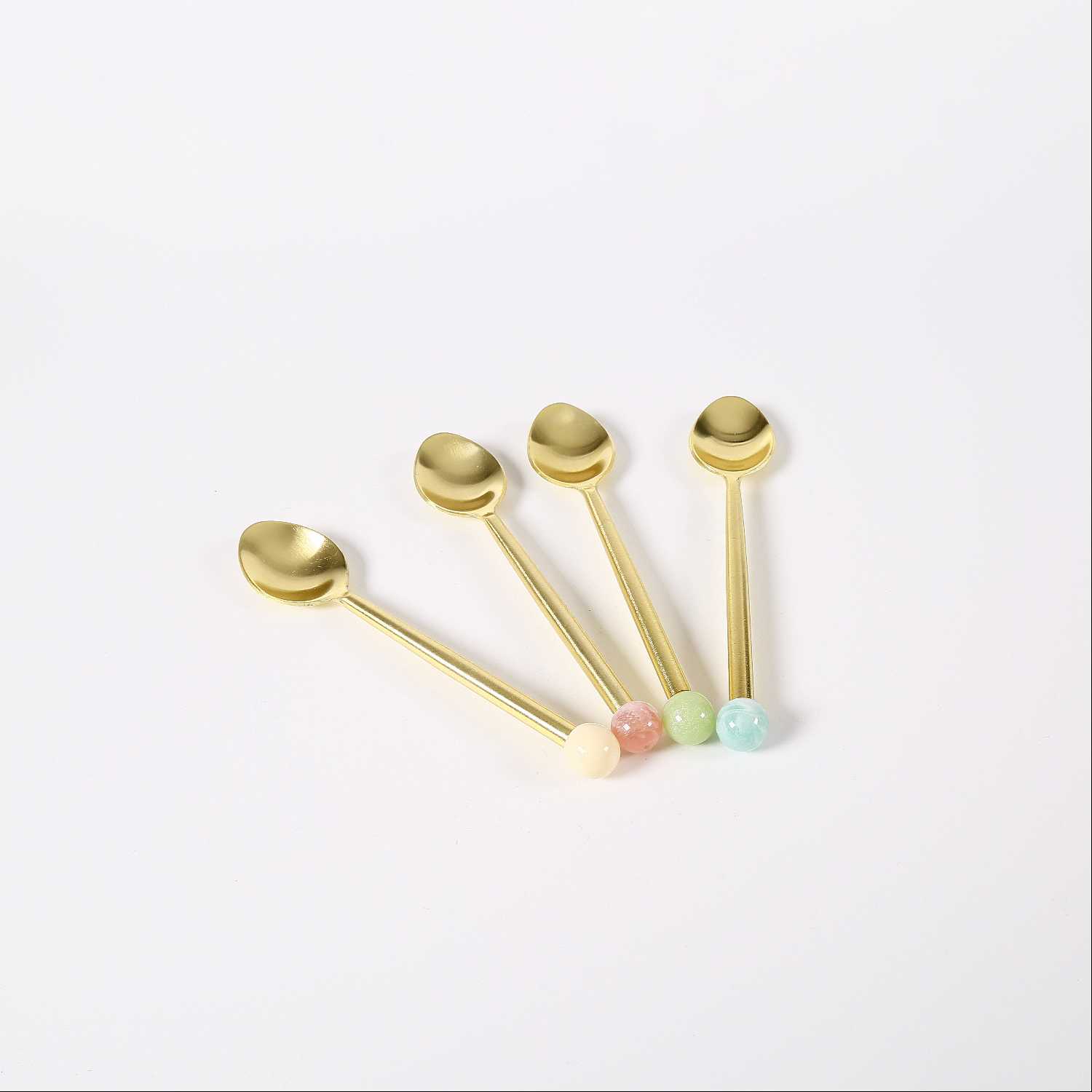 Spoons With Resin Ball Set/4