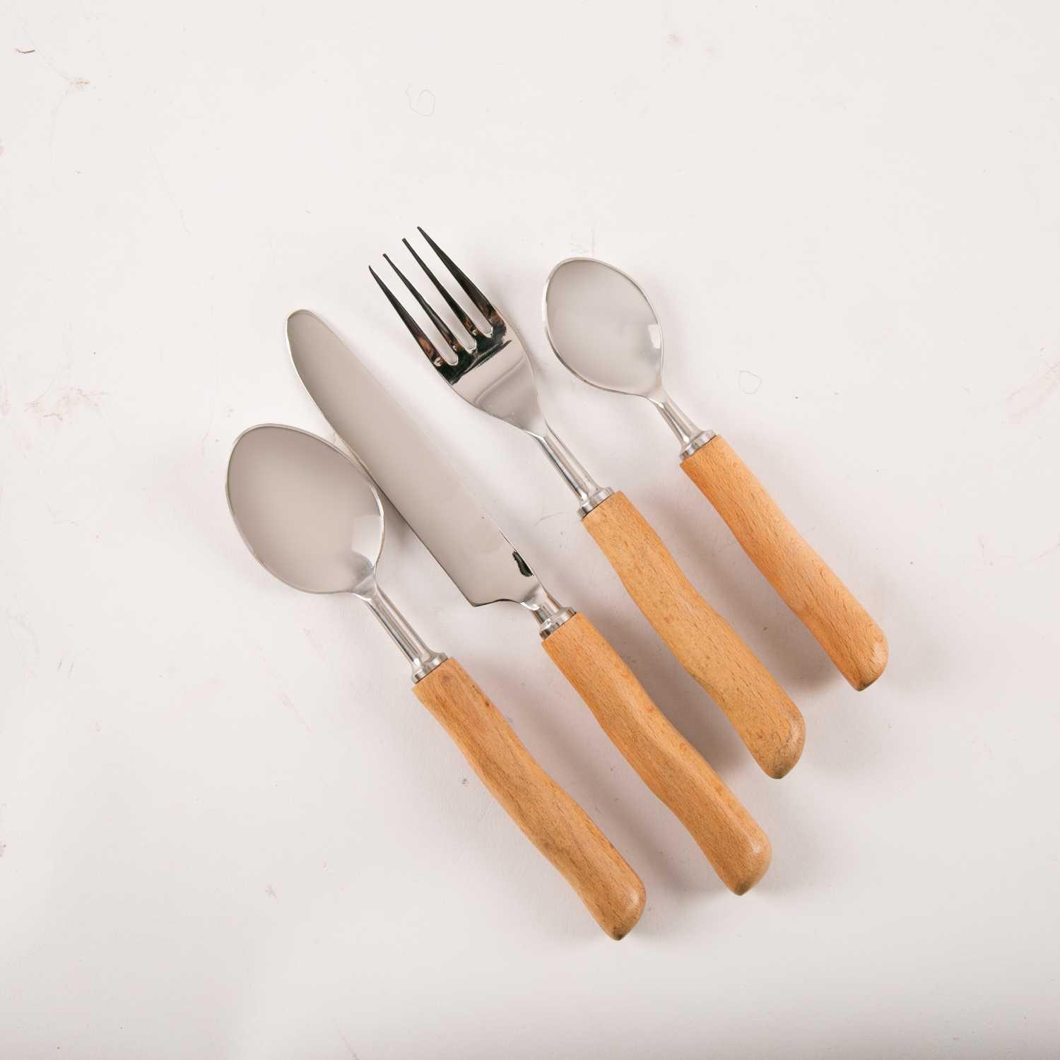 

brown flatware