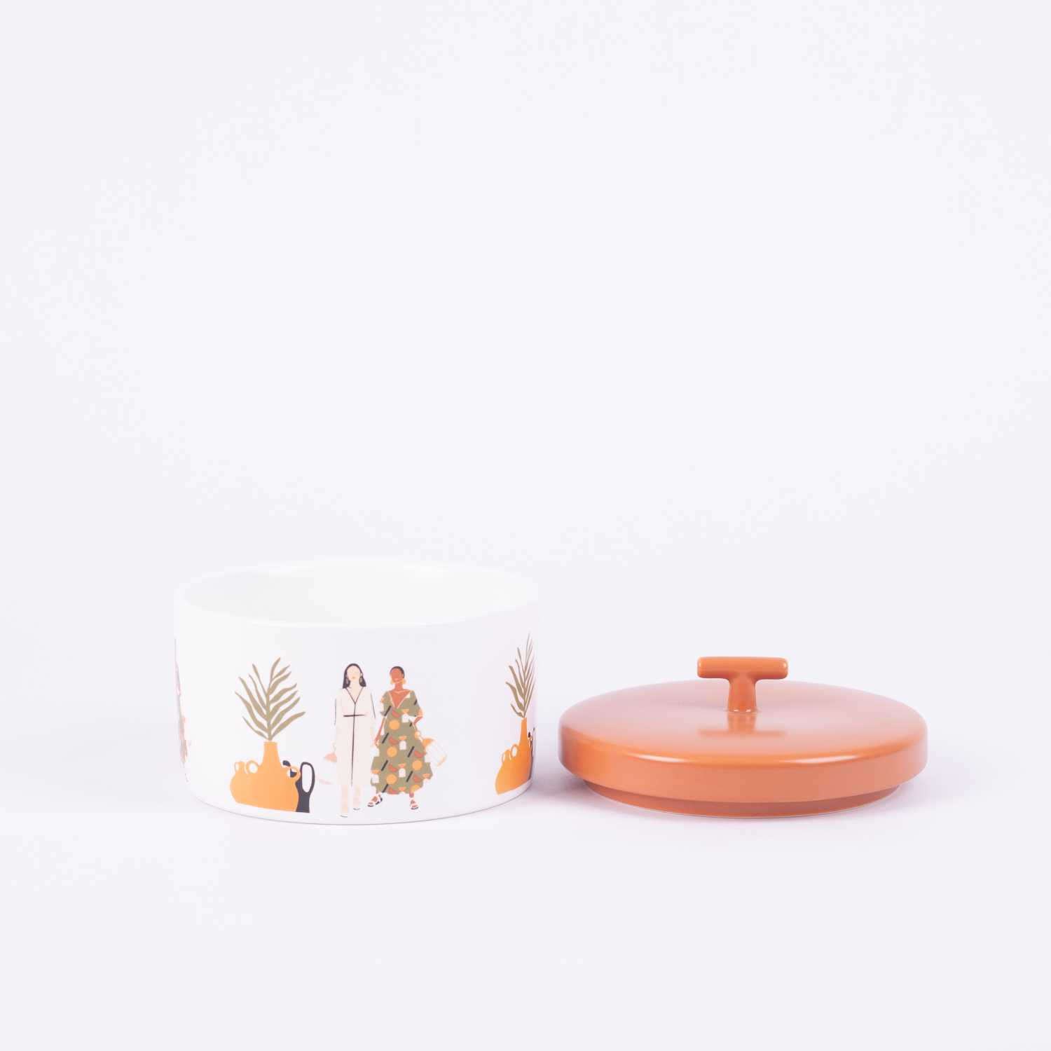 Date Bowl with lid from Old Town