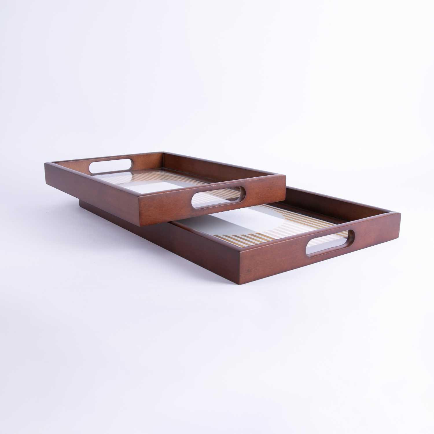 Large Serving Wooden Tray from Aurora