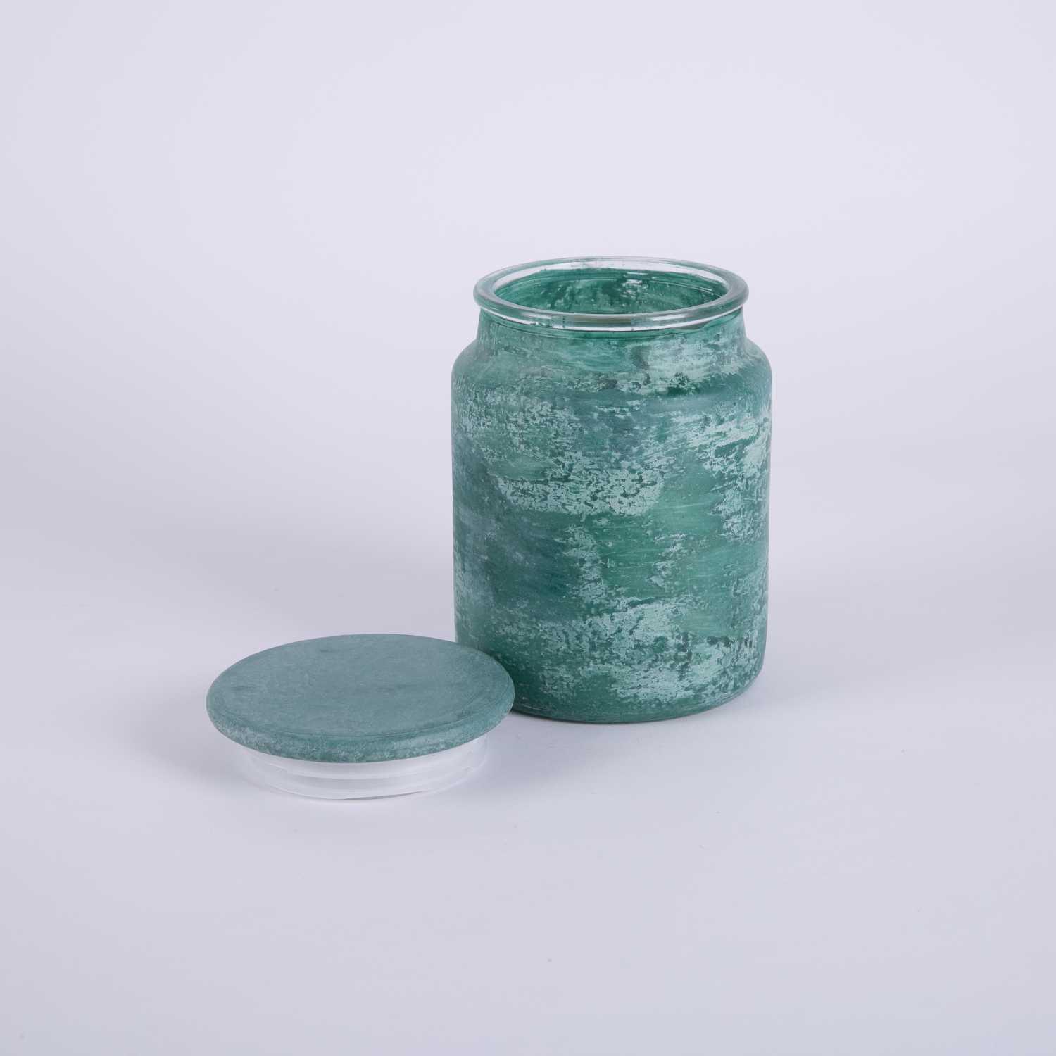 شمعة زجاجية معطرة كتان نقي