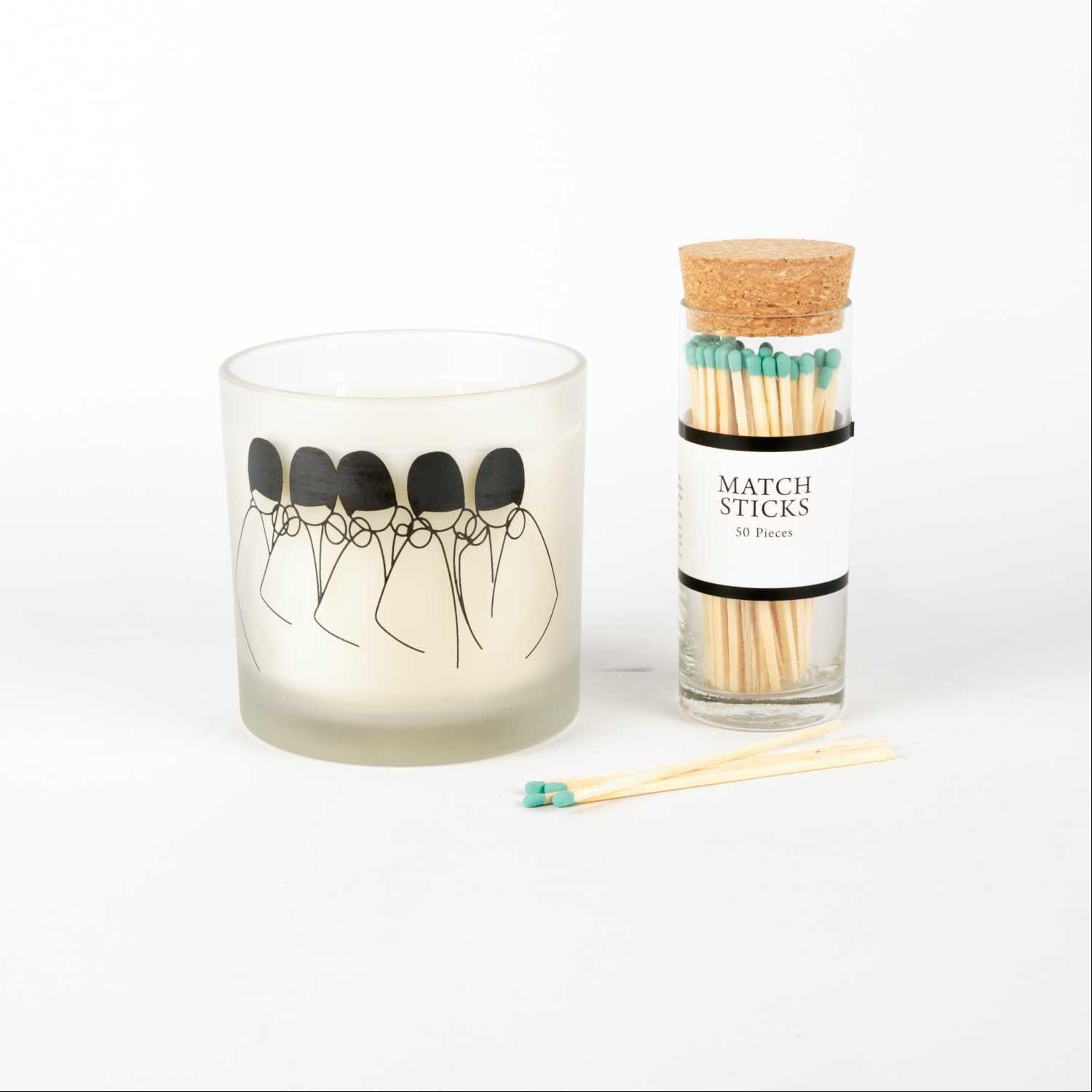 طقم شمعة زجاجية معطرة أويسس