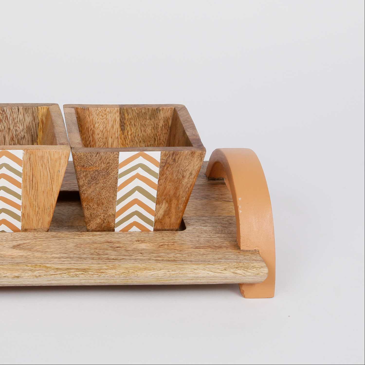 Wooden Tray with Bowl Set From Daia