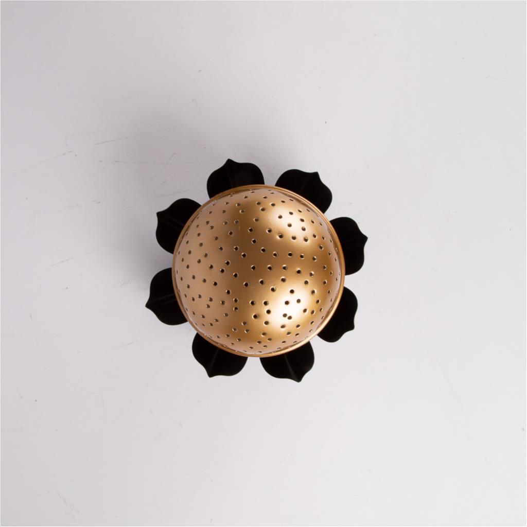 Metal flower shaped mabkhara Lotus