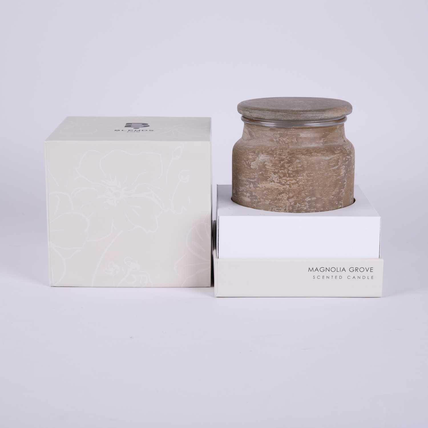 شمعة زجاجية معطرة  ماجنوليا جروف