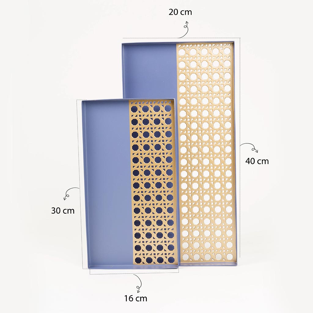 Rectangular Tray from rattan