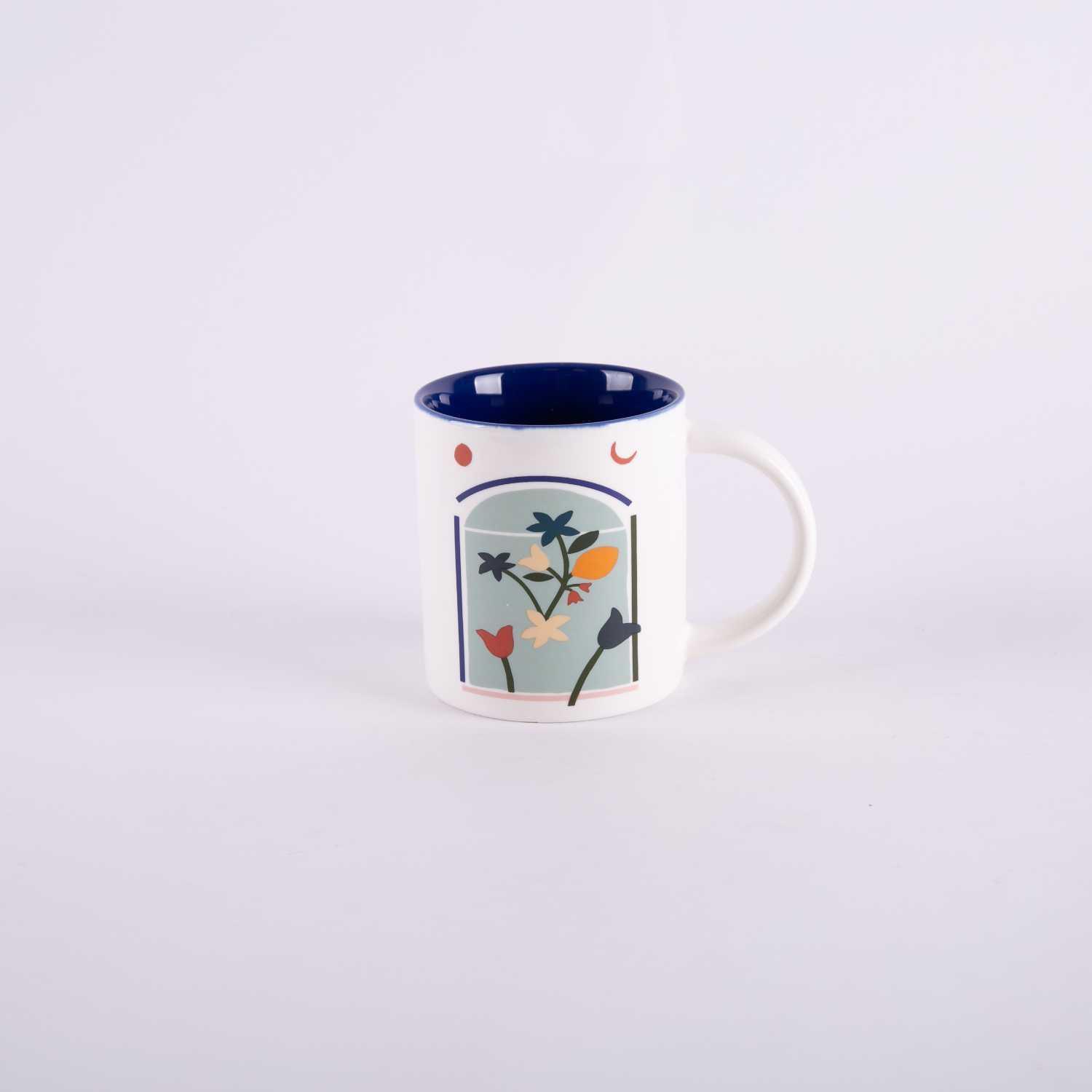 

coffee cup from zyana, White multi colour