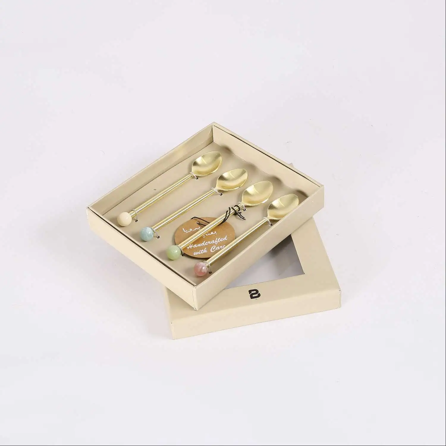 Spoons With Resin Ball Set/4