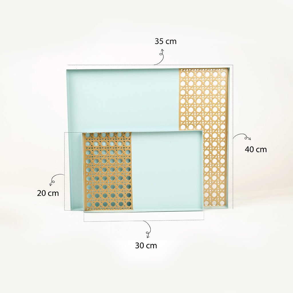Rectangular Tray from rattan
