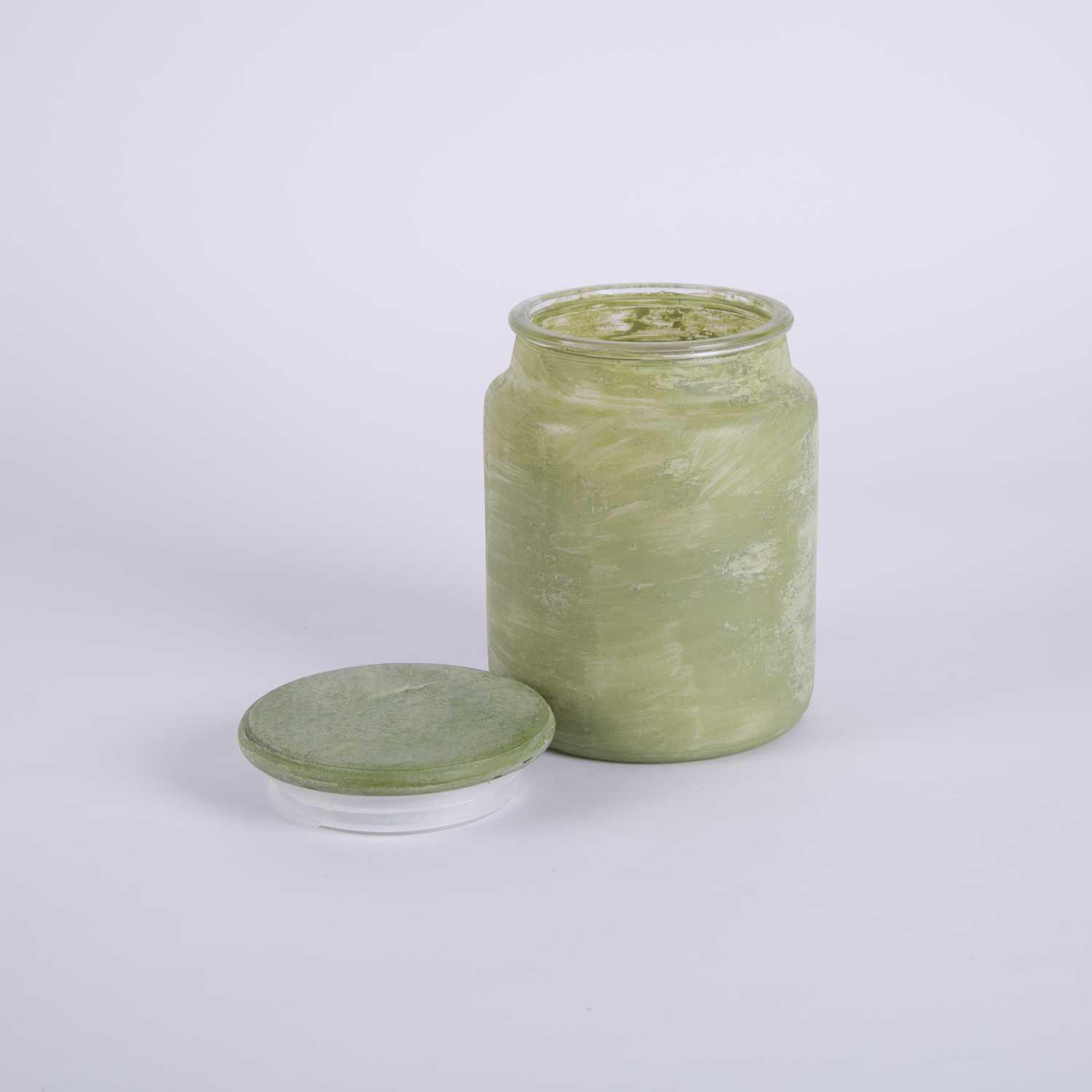 شمعة زجاجية معطرة  عنبر الباتشولي