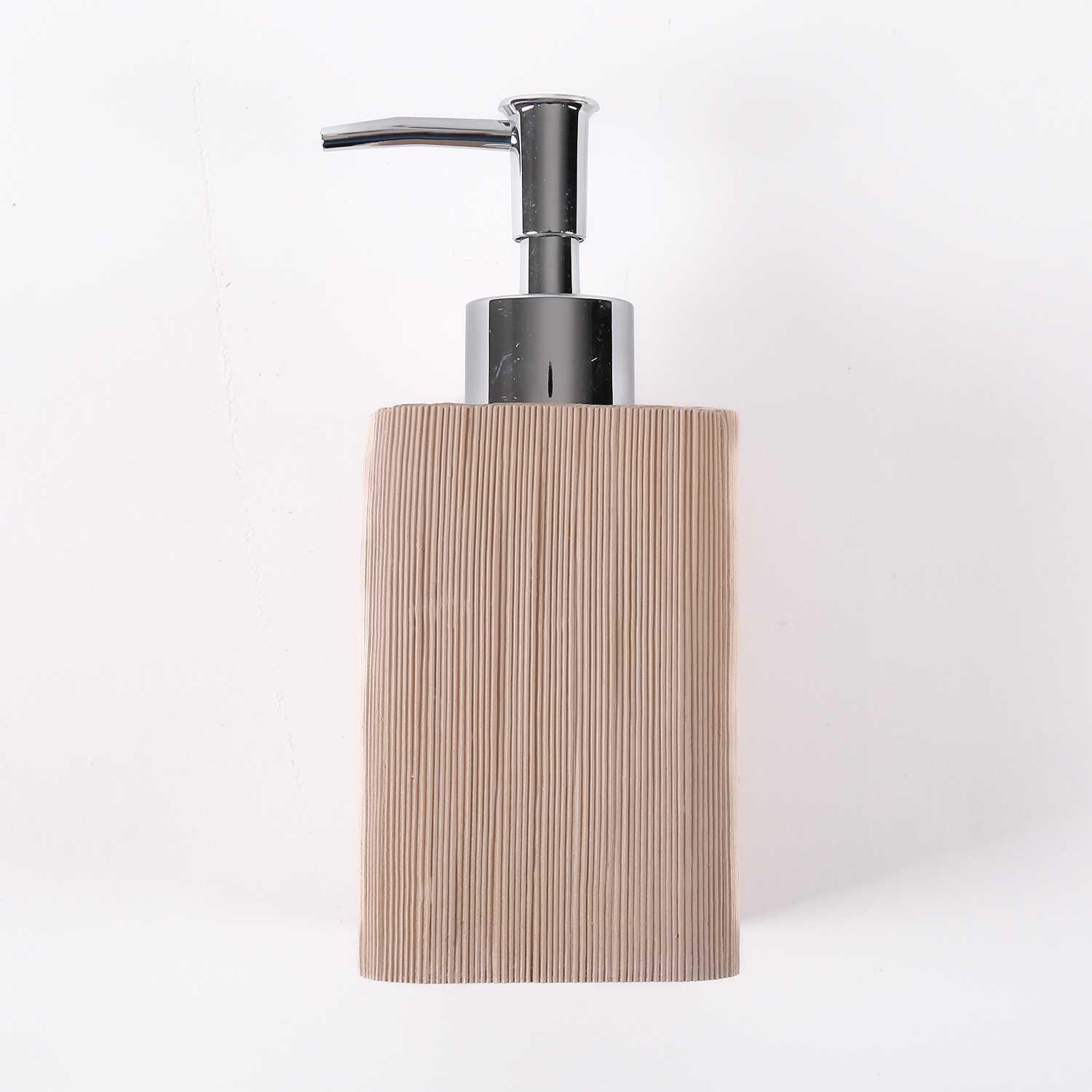 Bath Accessory Set made of stone in Beige colour