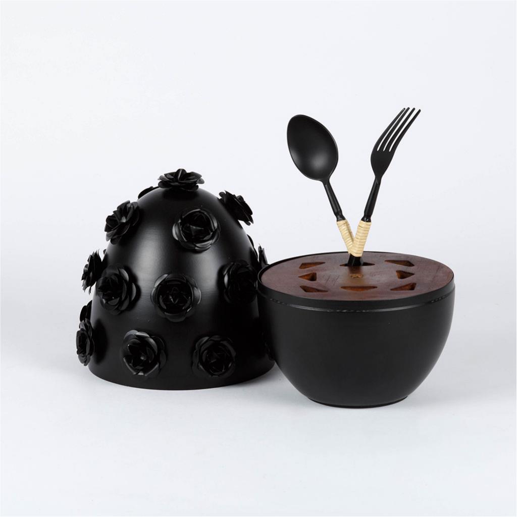 Cutlery holder egg gardenia