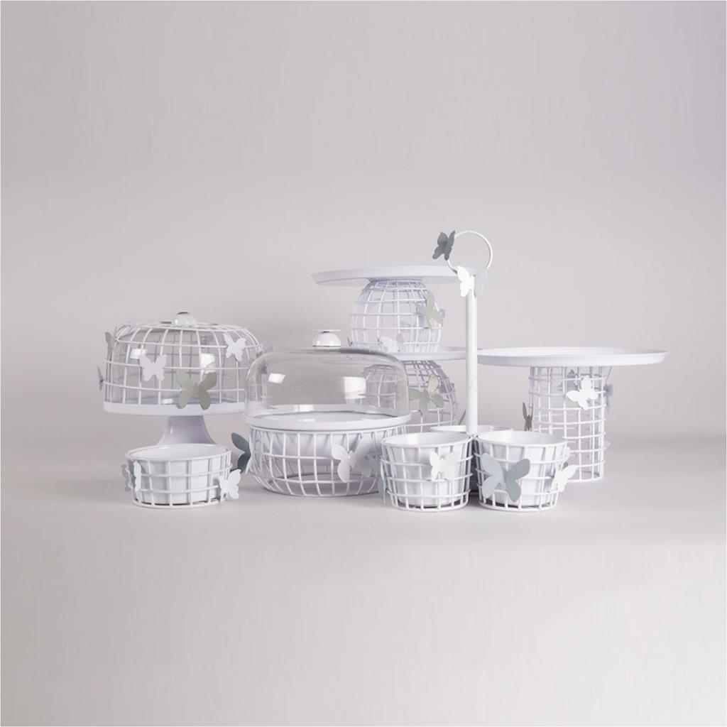 Cake stand with Cylindrical base butterfly