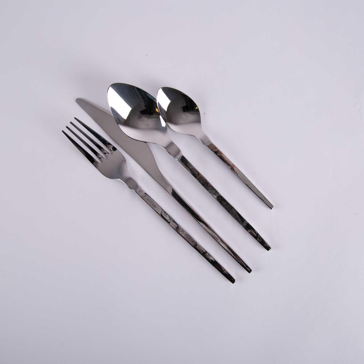 

rothana cutlery set16, Silver white