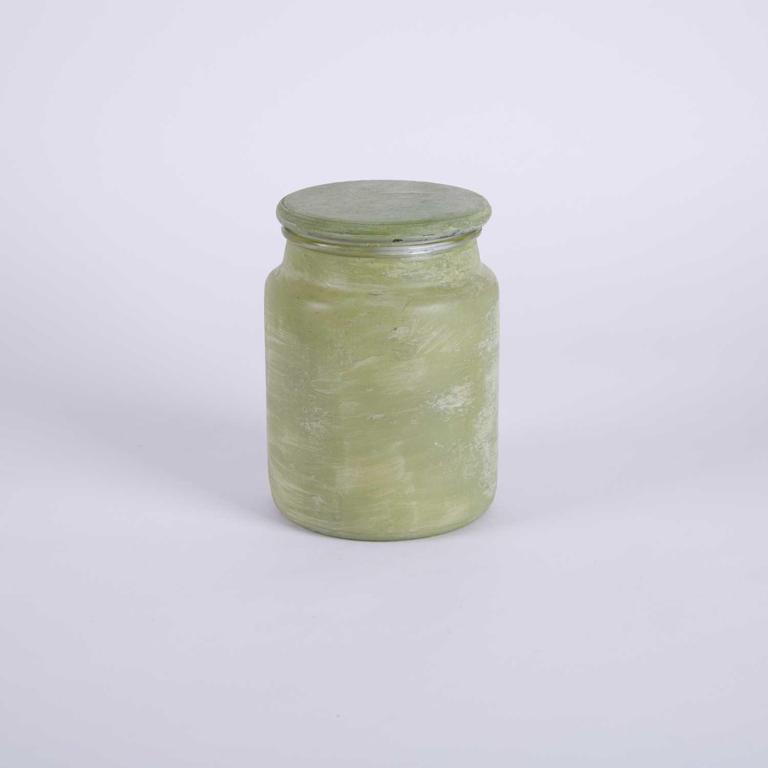 شمعة زجاجية معطرة  عنبر الباتشولي