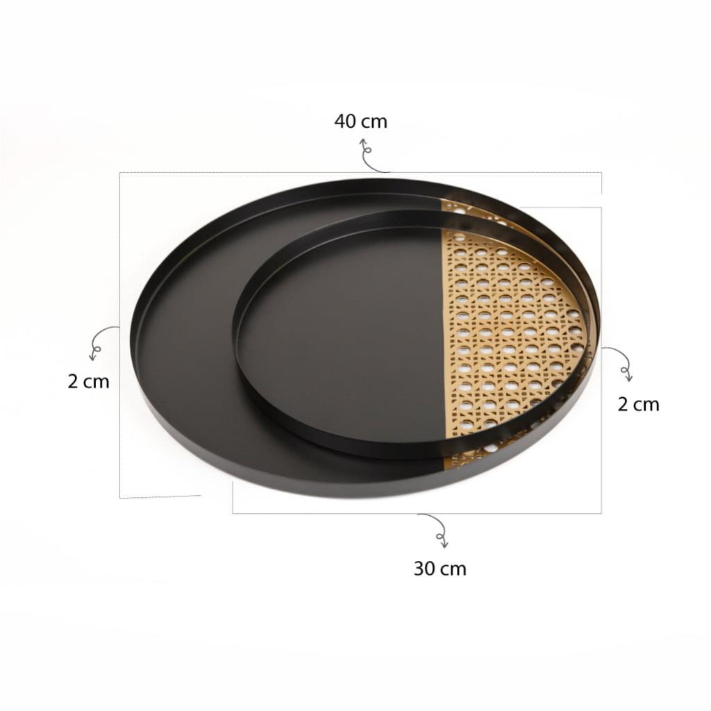 Round Tray from rattan