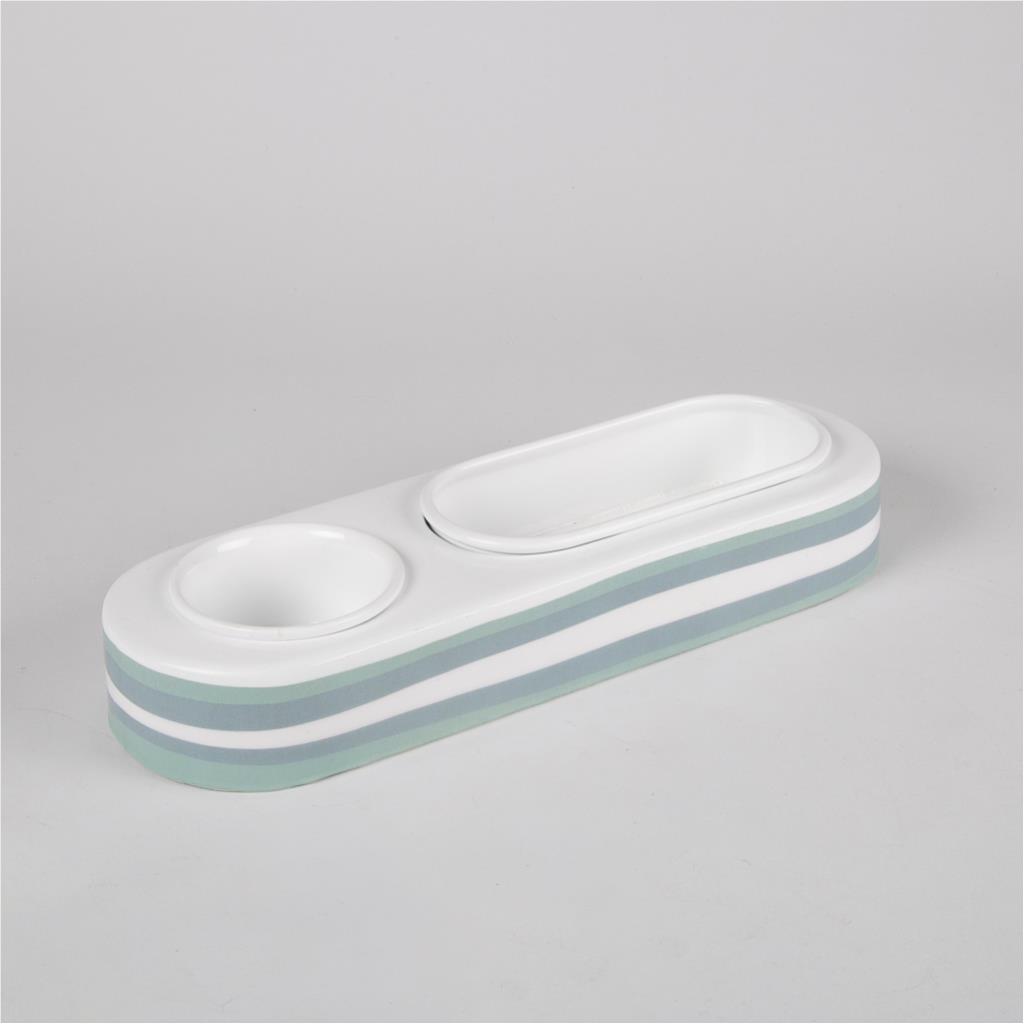 

serving plate from onde, White