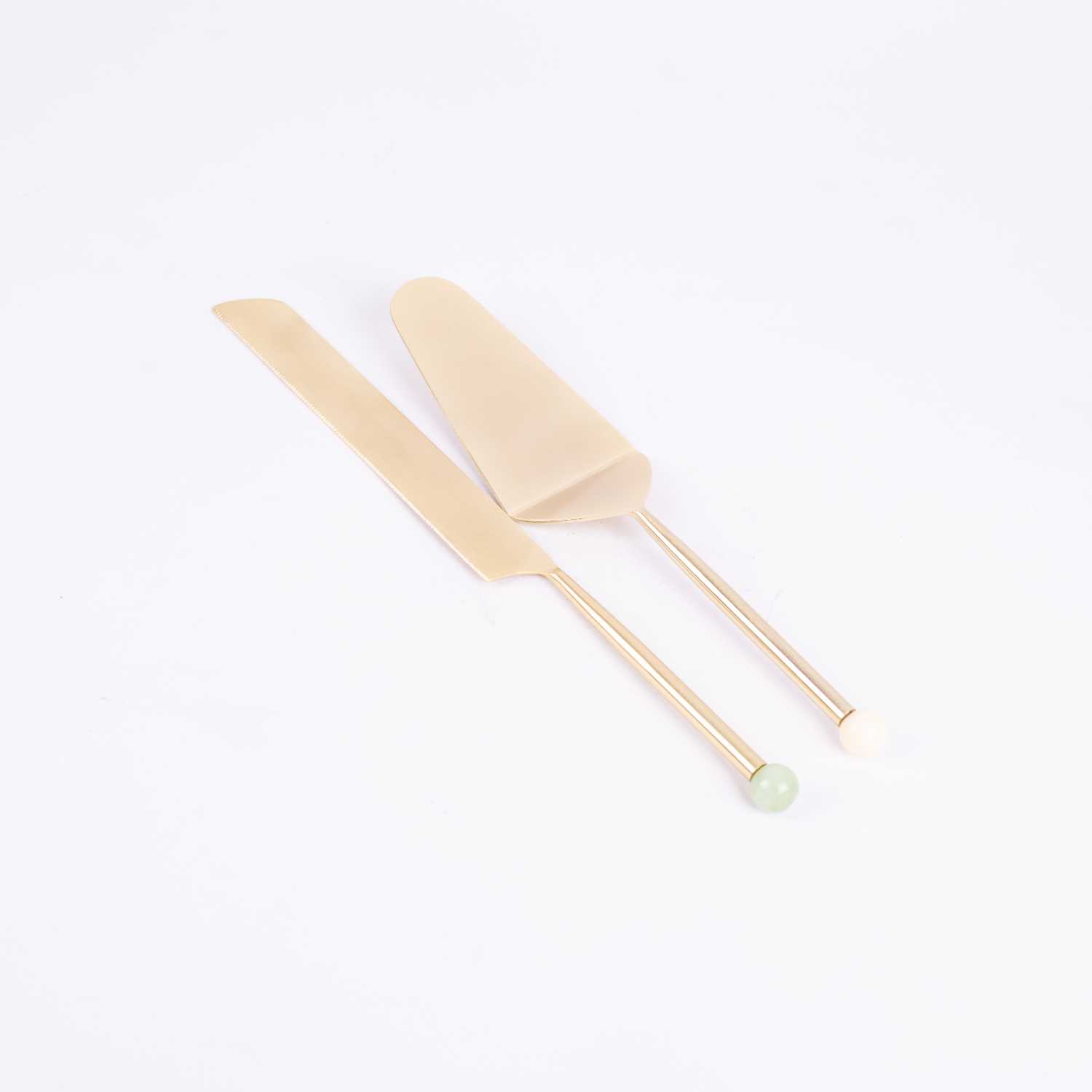 Cake Server With Resin Ball Set2