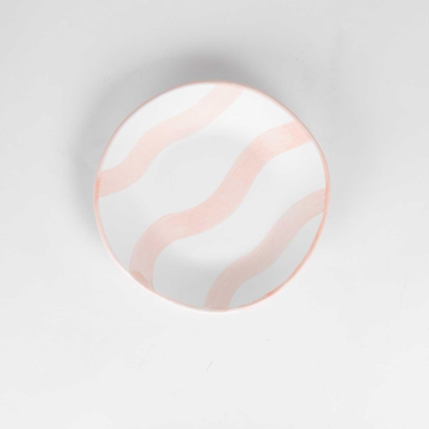 

paloma side plate stripes, Striped