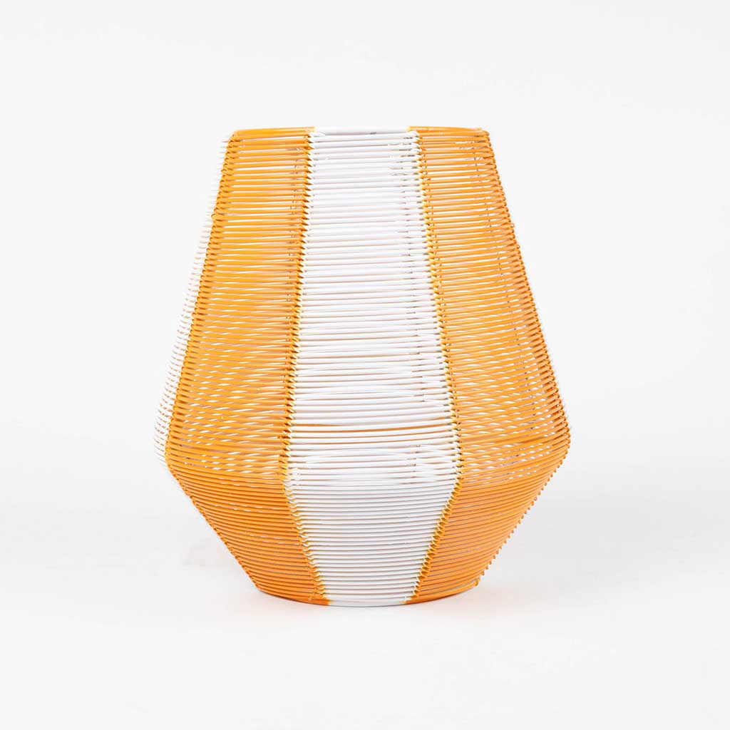 

candle holder from mimosa, Orange