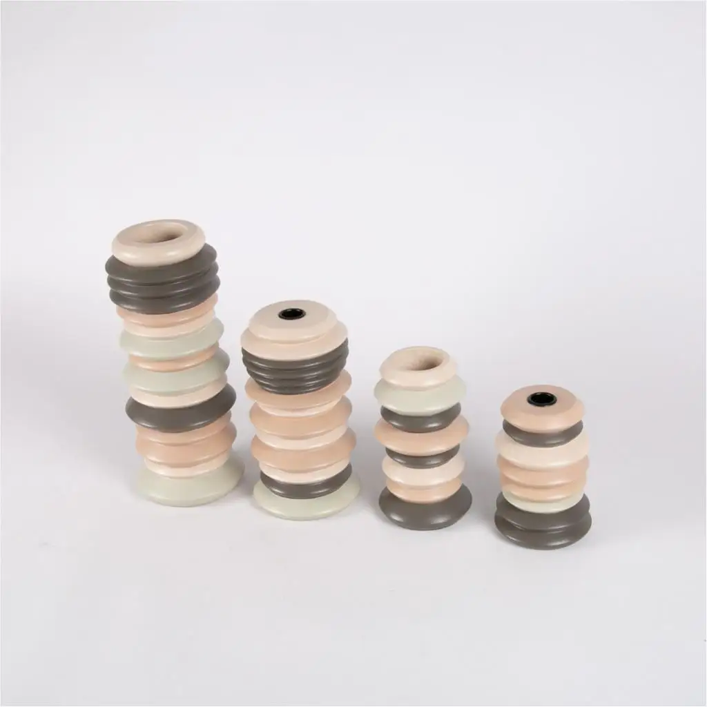 Wooden decor vase