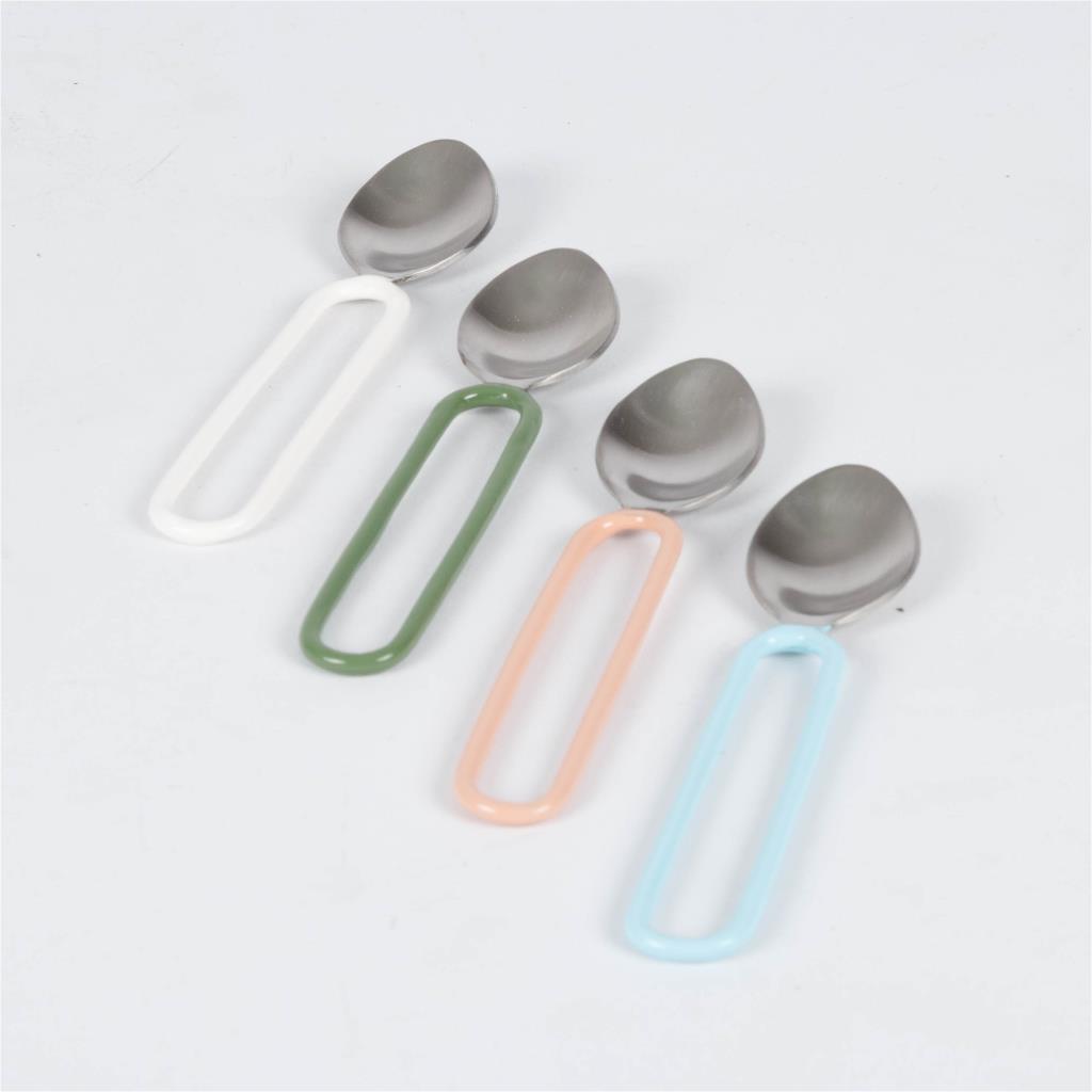 Small spoons multi color set of 4
