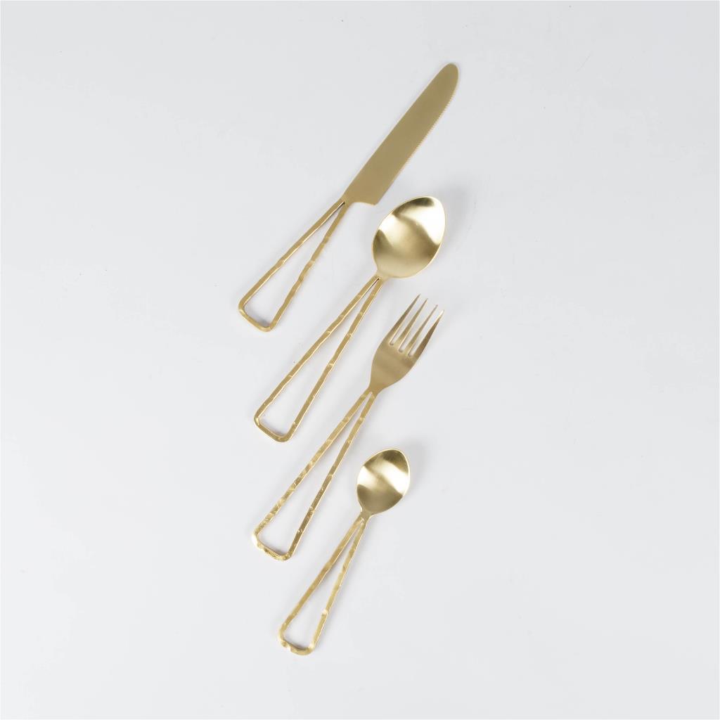 Cutlery gold set of 4 for one person