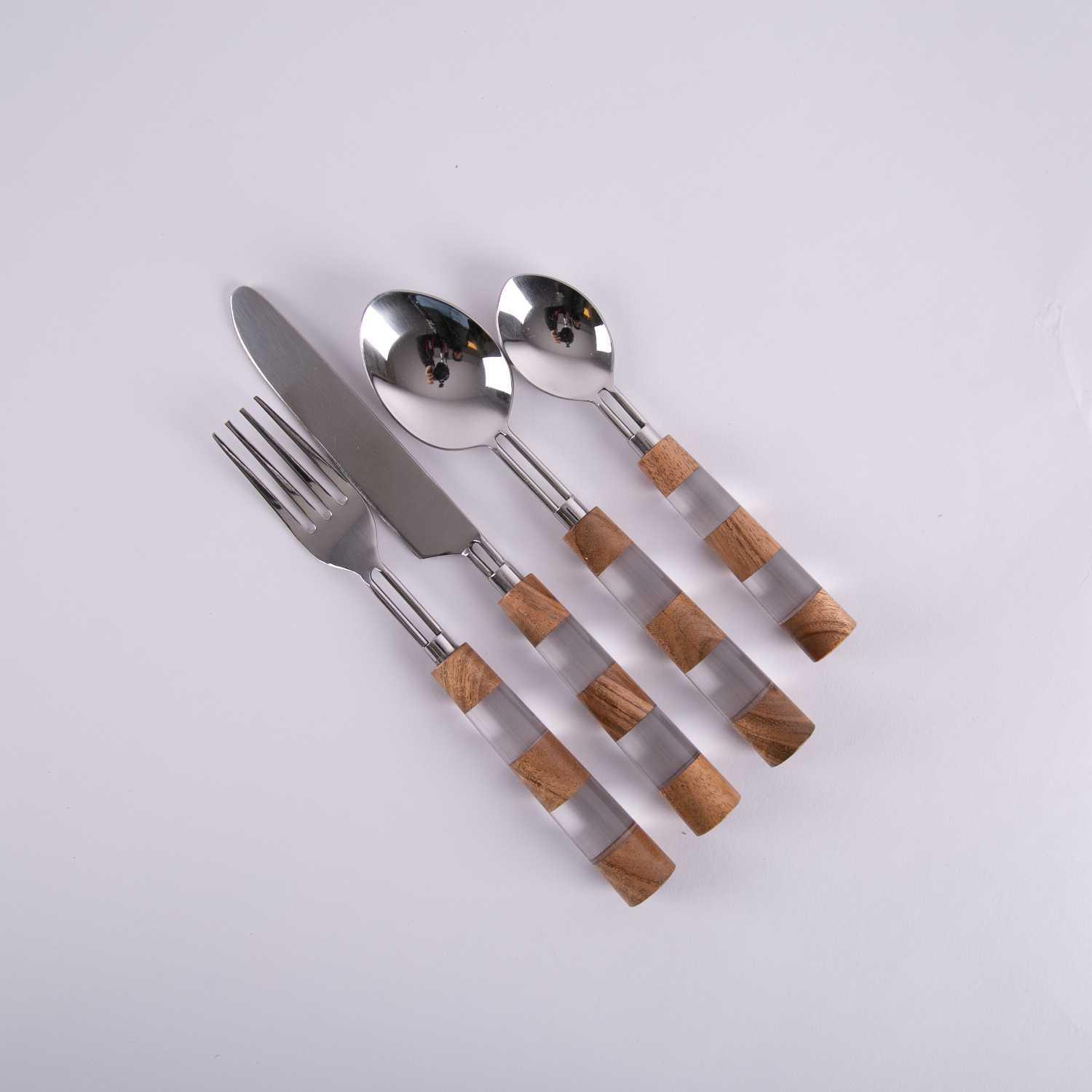 

flatware set from norseen, Silver brown