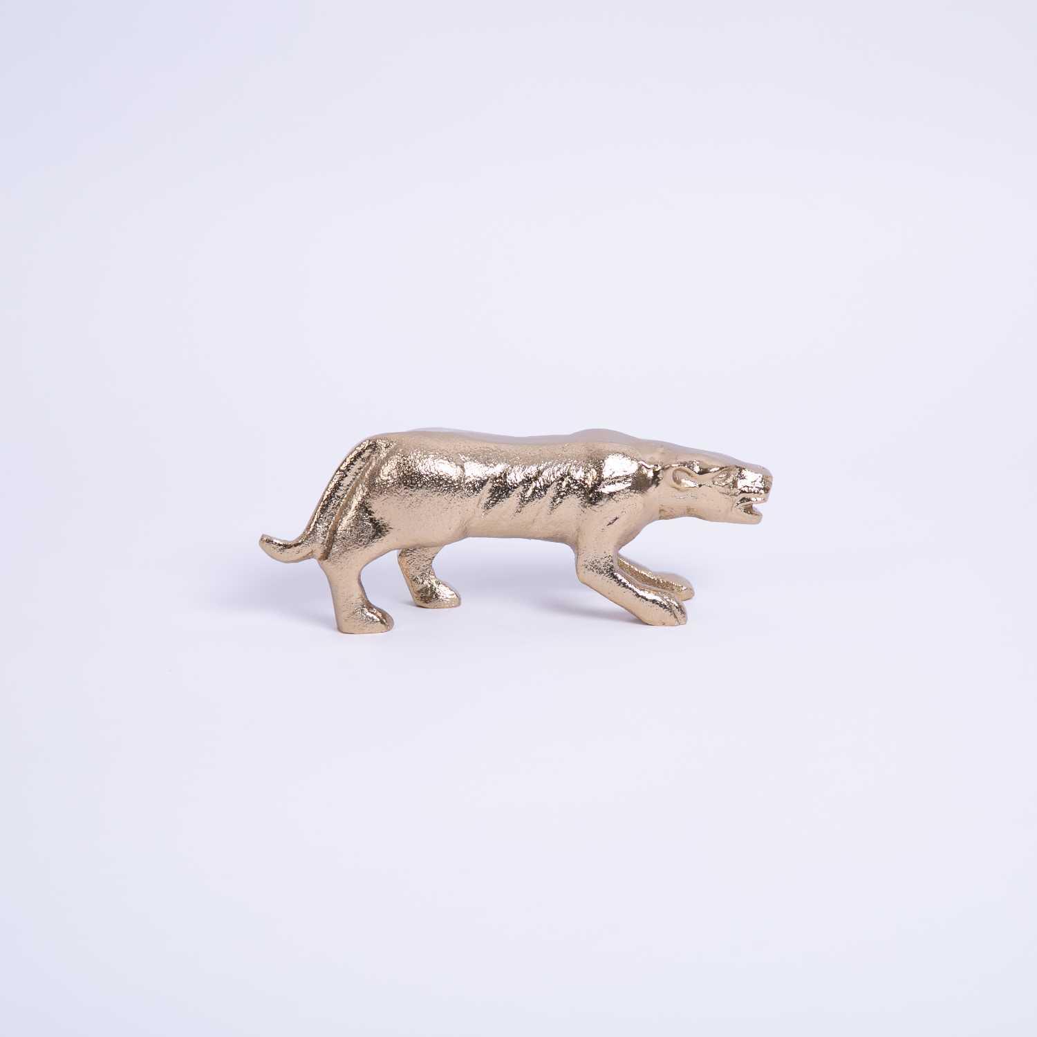 

panther decorative figure, Gold gold