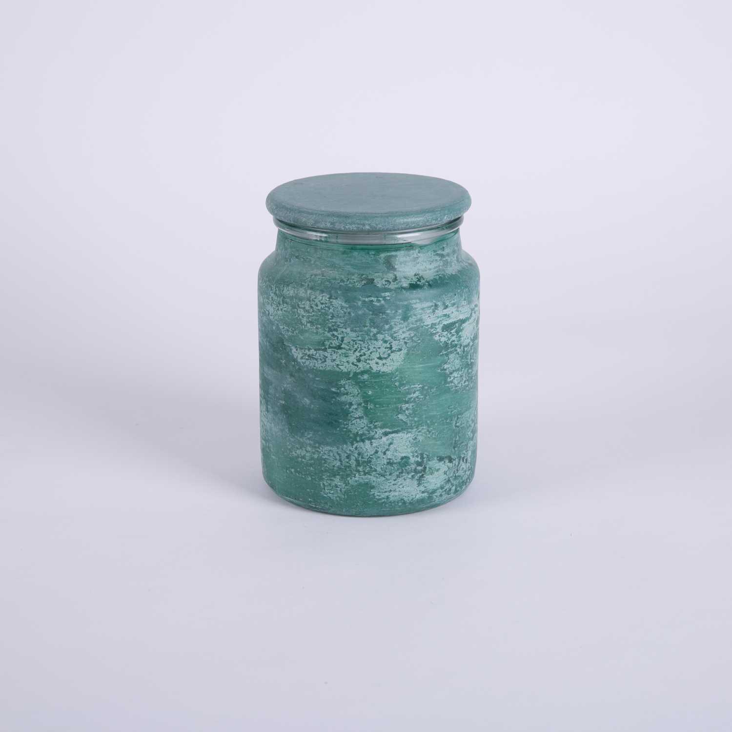 شمعة زجاجية معطرة كتان نقي
