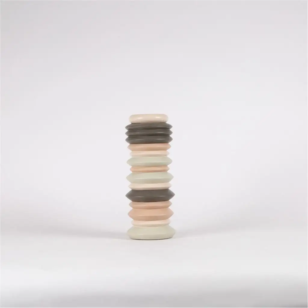 Wooden decor vase