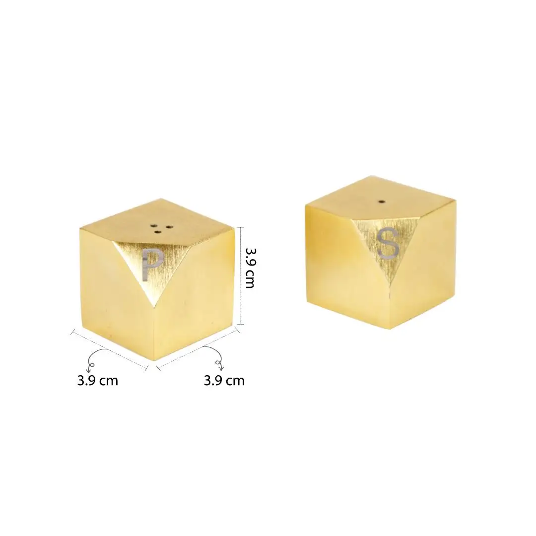 Salt And Pepper Shaker cubes Set/2 from Oro