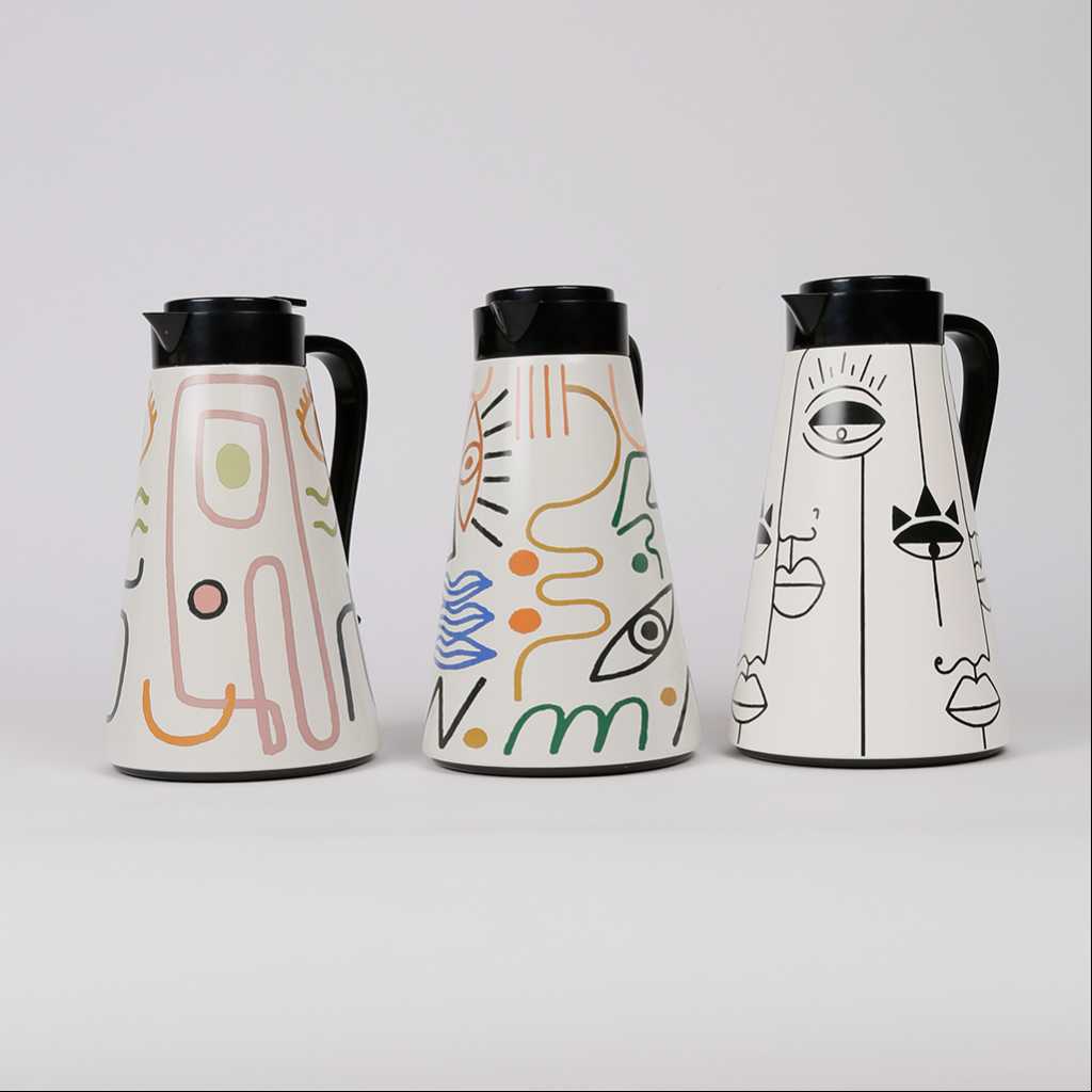 Vacuum Flask Orange Eye From Jade