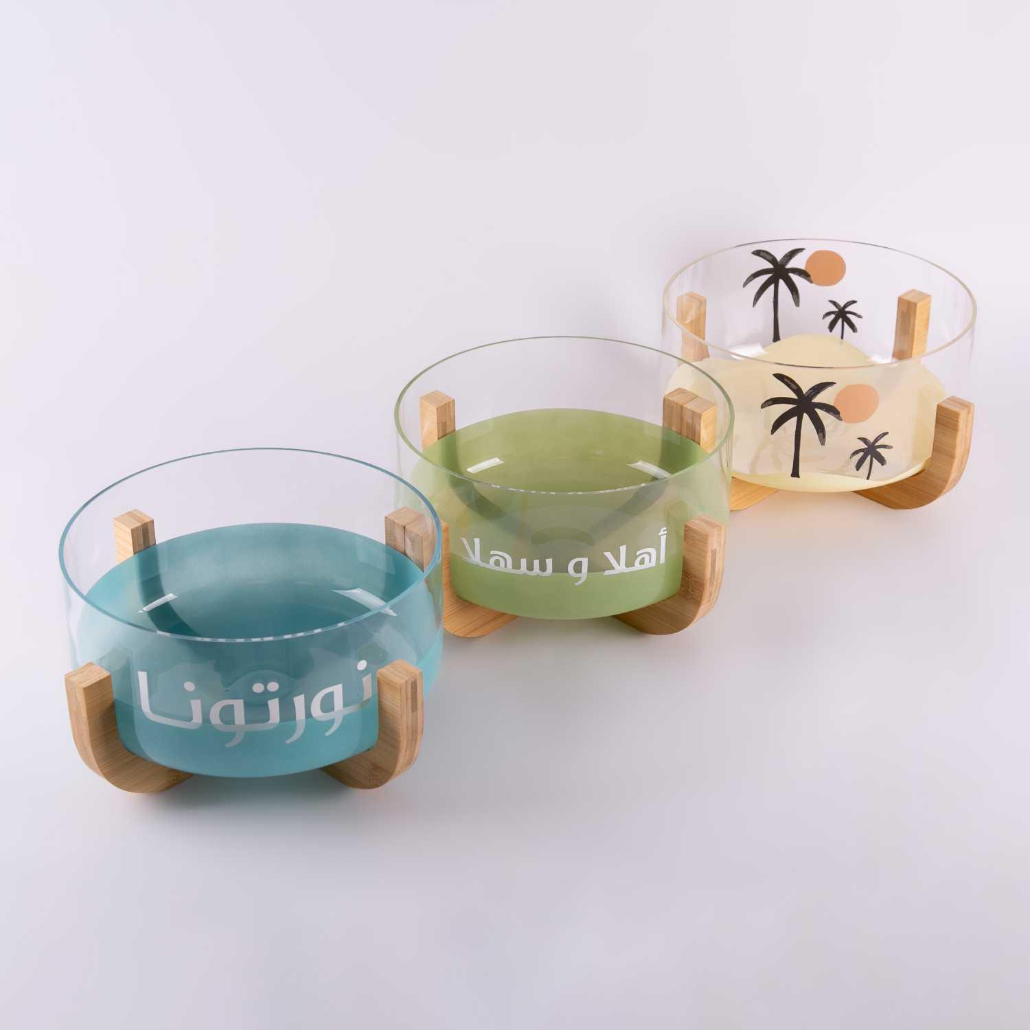 Bowl On Wooden Stand from Rothana