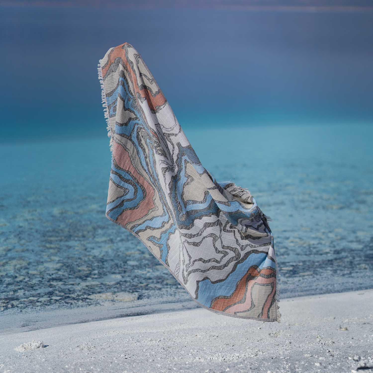 Aurora Beach Mat Blue
