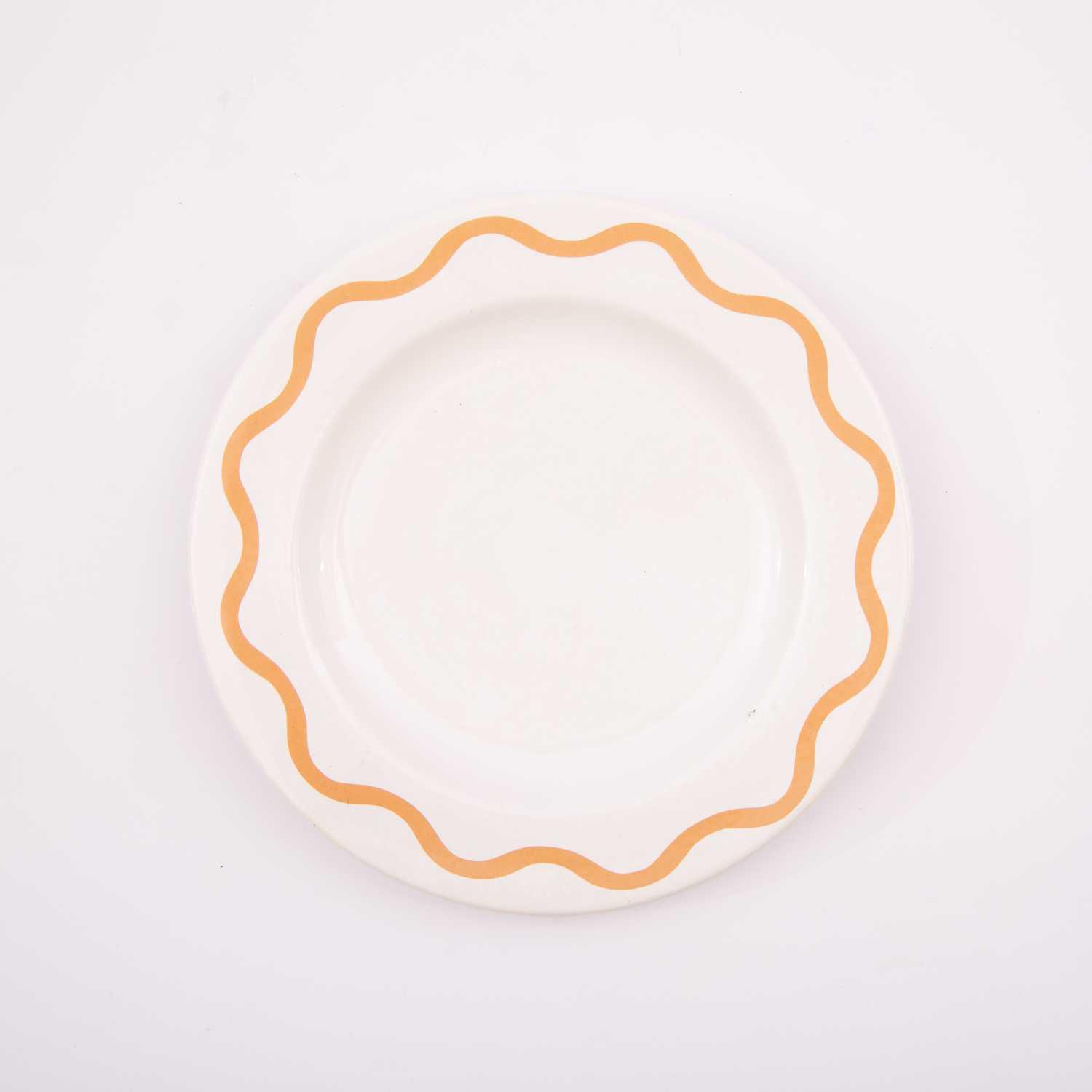 

dinner plate with decal from seraphina