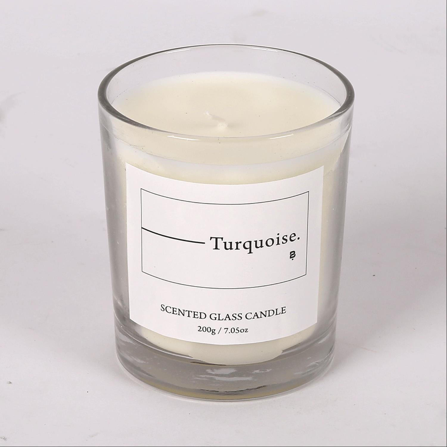 شمعة زجاجية معطرة